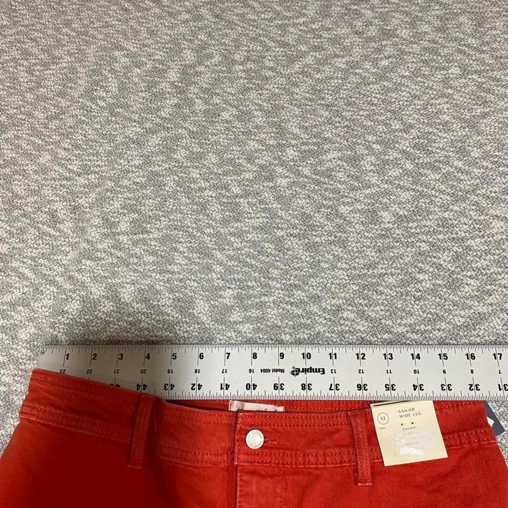 Universal Thread orange wide leg high rise sailor jeans women12=L. SKU-A68 - Picture 7 of 8